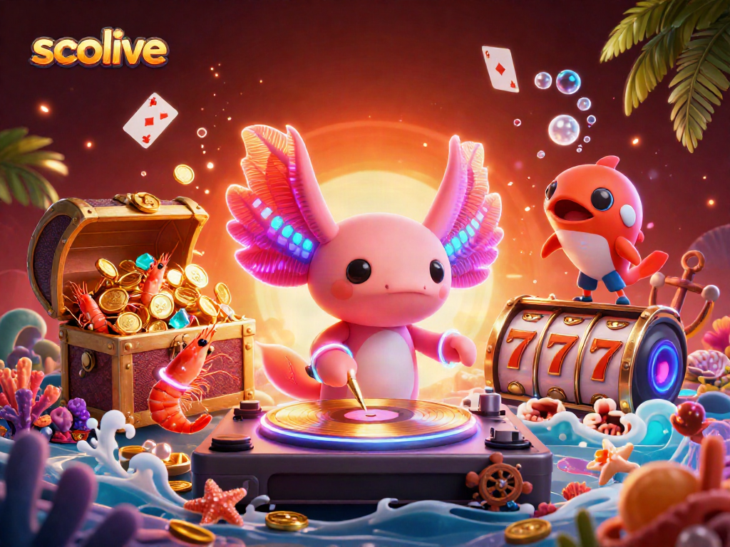 Experience thrilling wins with socolive in this vibrant underwater casino scene.