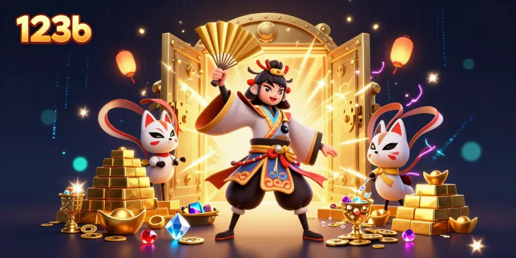 Engage with thrilling games at 123b's vibrant online gambling platform featuring dynamic 3D characters.