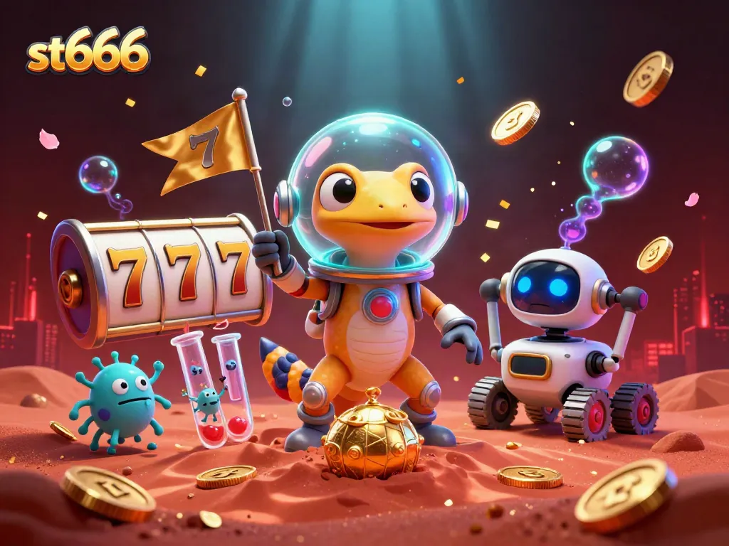 Experience thrilling wins at st666 with golden casinos and vibrant gaming elements illustrated.