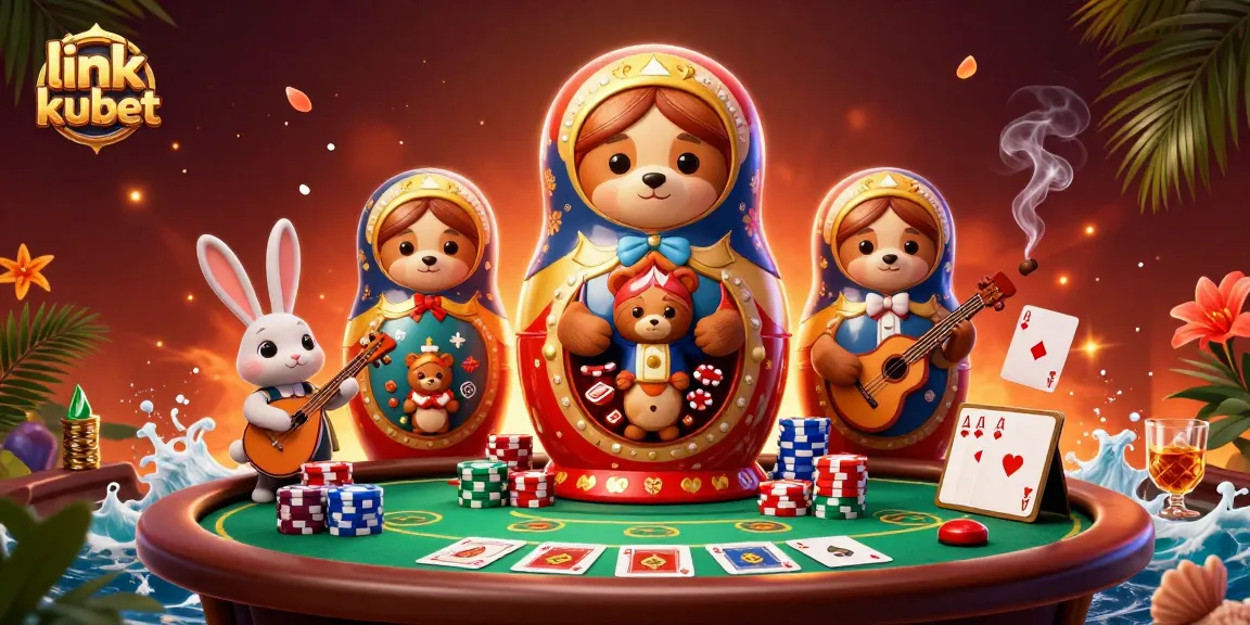Engage in thrilling gameplay at link kubet with dynamic casino elements and colorful decorations.