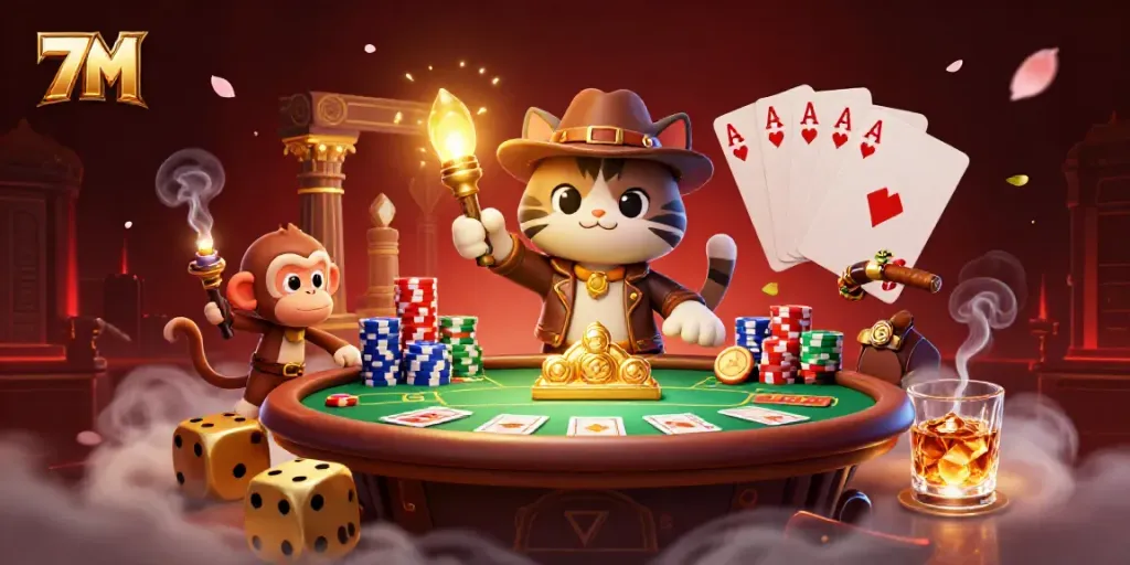 Engage with 7M live scores and betting odds while exploring a thrilling casino atmosphere.