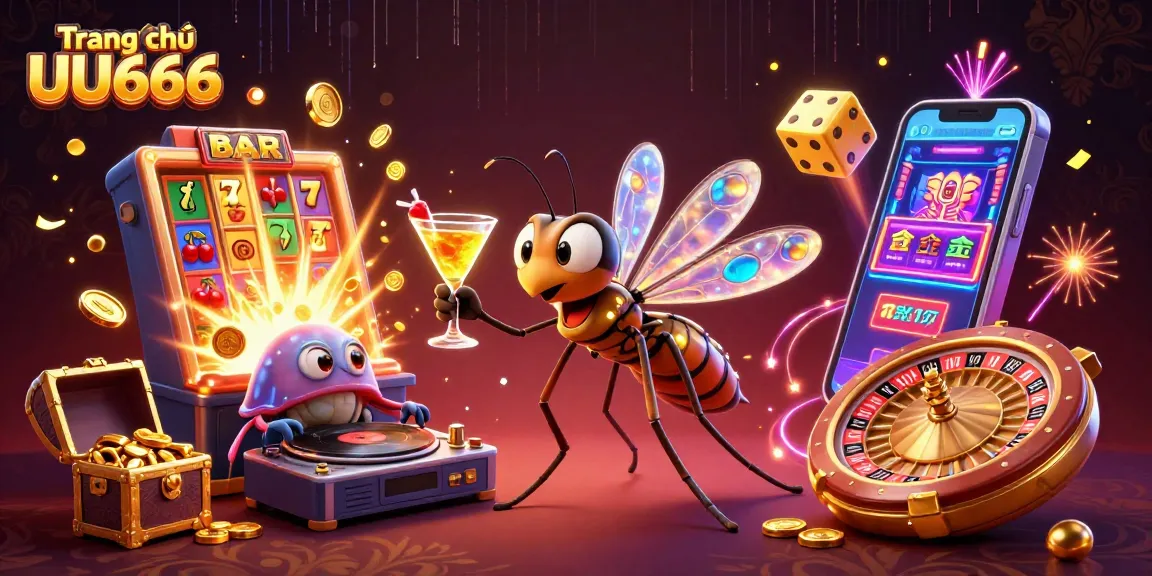 Experience exciting gameplay at Trang chủ UU666 with vibrant slots, golden roulette, and thrilling casino characters.