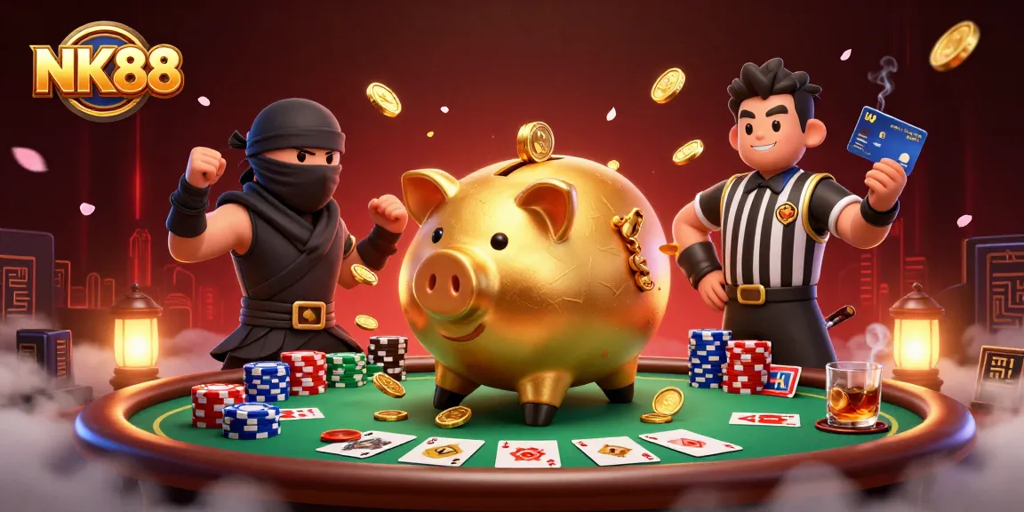 Experience thrilling action with NK88 in this vibrant casino showdown scene.