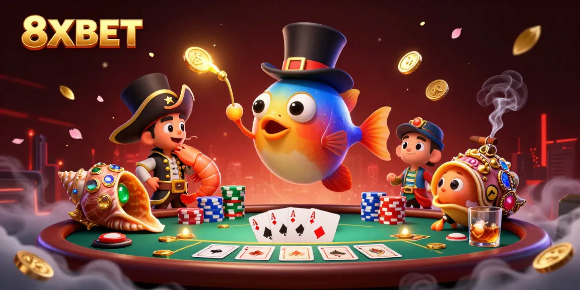 Play and win with 8XBET's engaging casino experience featuring vibrant characters and rich details.