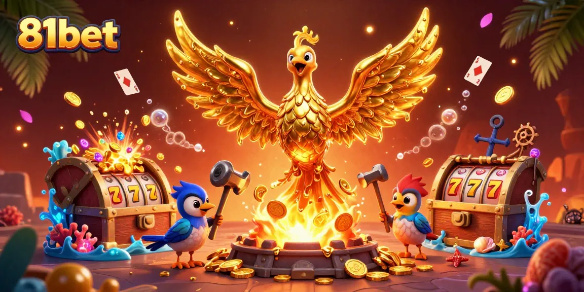 Experience thrilling wins at 81bet with a vibrant casino scene featuring dynamic game elements.