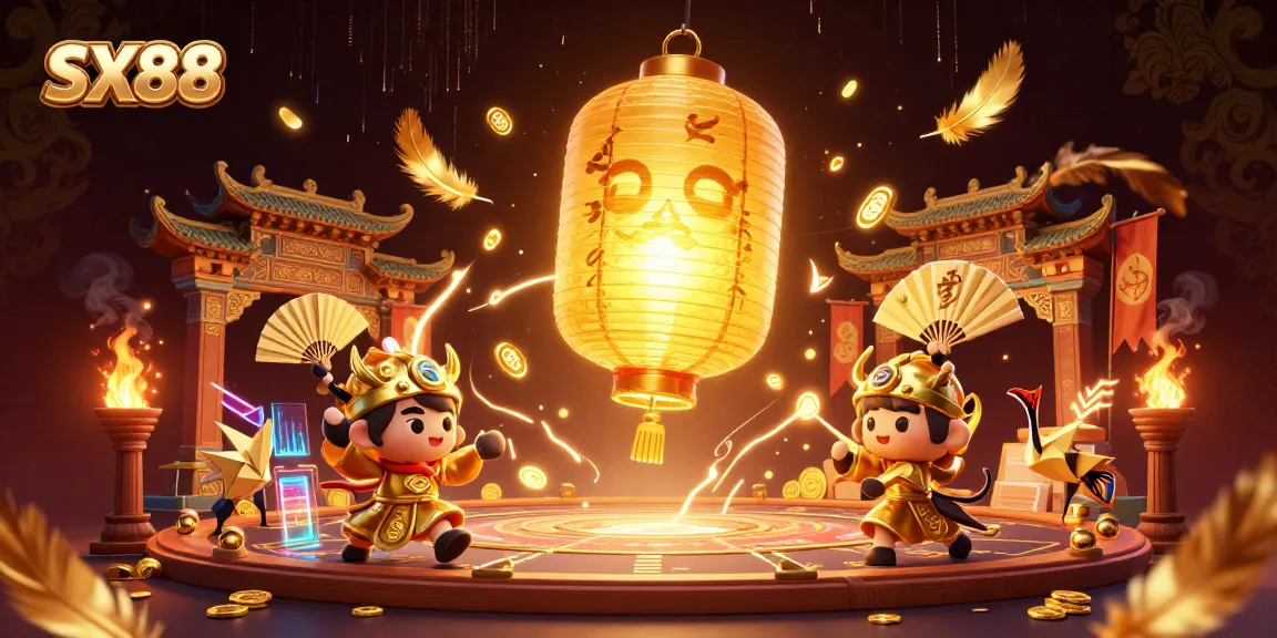 SX88's vibrant night market casino scene showcases golden lantern spirit and engaging gaming elements.