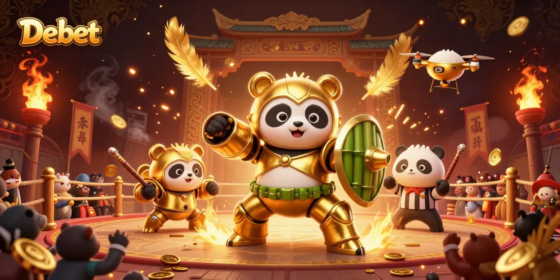 Engage in thrilling gameplay with Debet's dynamic gambling scene showcasing exciting action and visual richness.